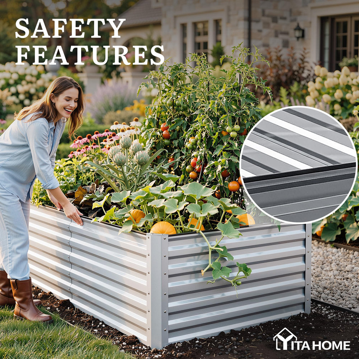 YITAHOME open-base design promotes drainage and root health