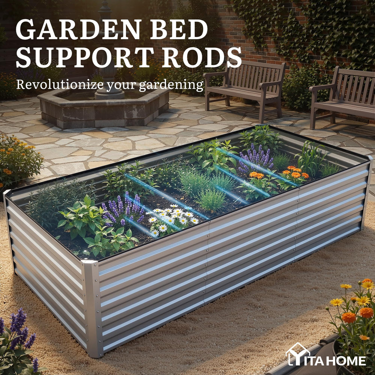 YITAHOME reinforced crossbars boost bed durability