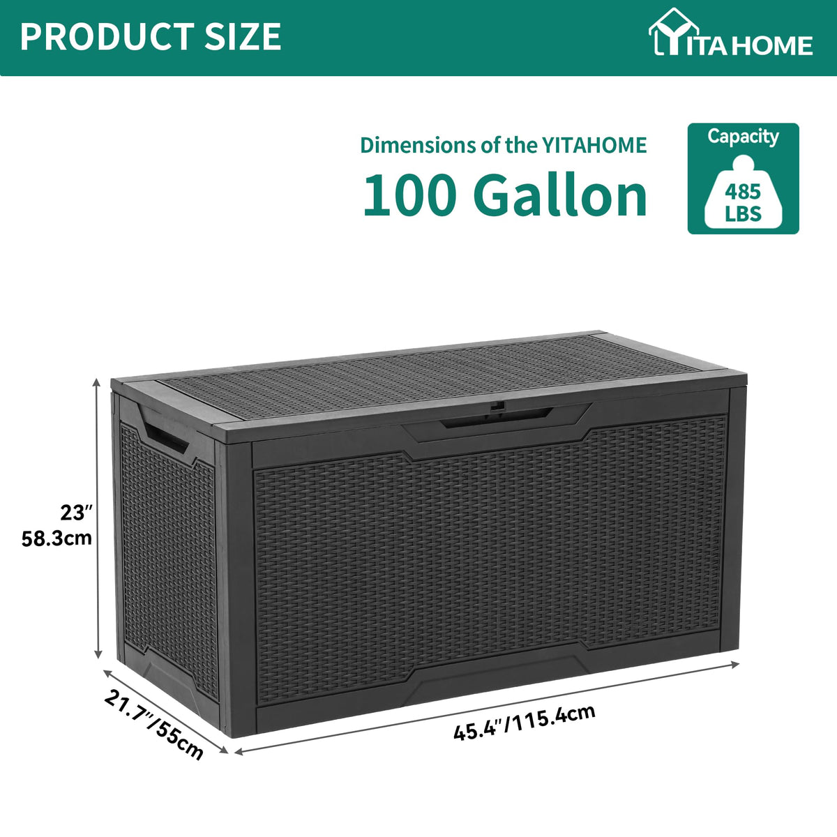 YITAHOME resin finish resists weather fading and UV exposure.