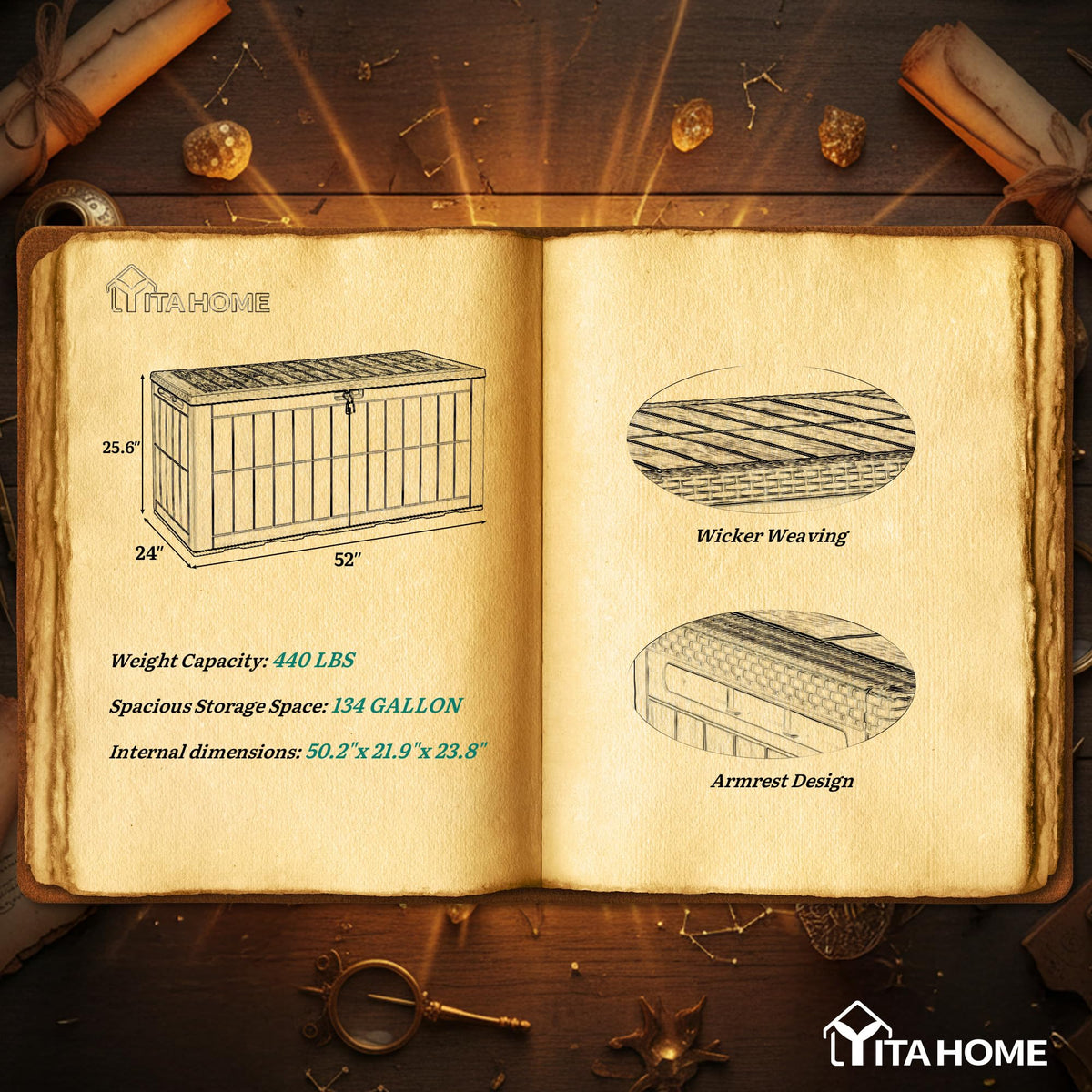 YITAHOME easy assembly in about 30 minutes.