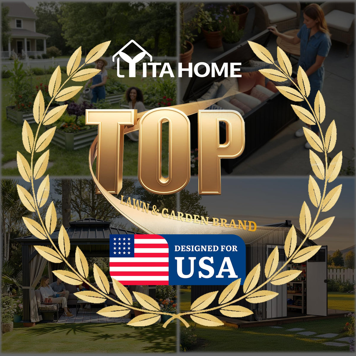 YITAHOME UV-protected resin resists fading for long-lasting outdoor appeal.