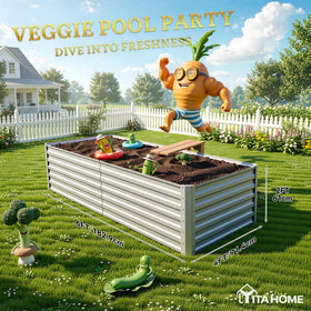 YITAHOME durable outdoor planter bed stands up to seasons and weather.