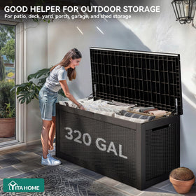 YITAHOME dual side handles enable easy moving of the storage box.