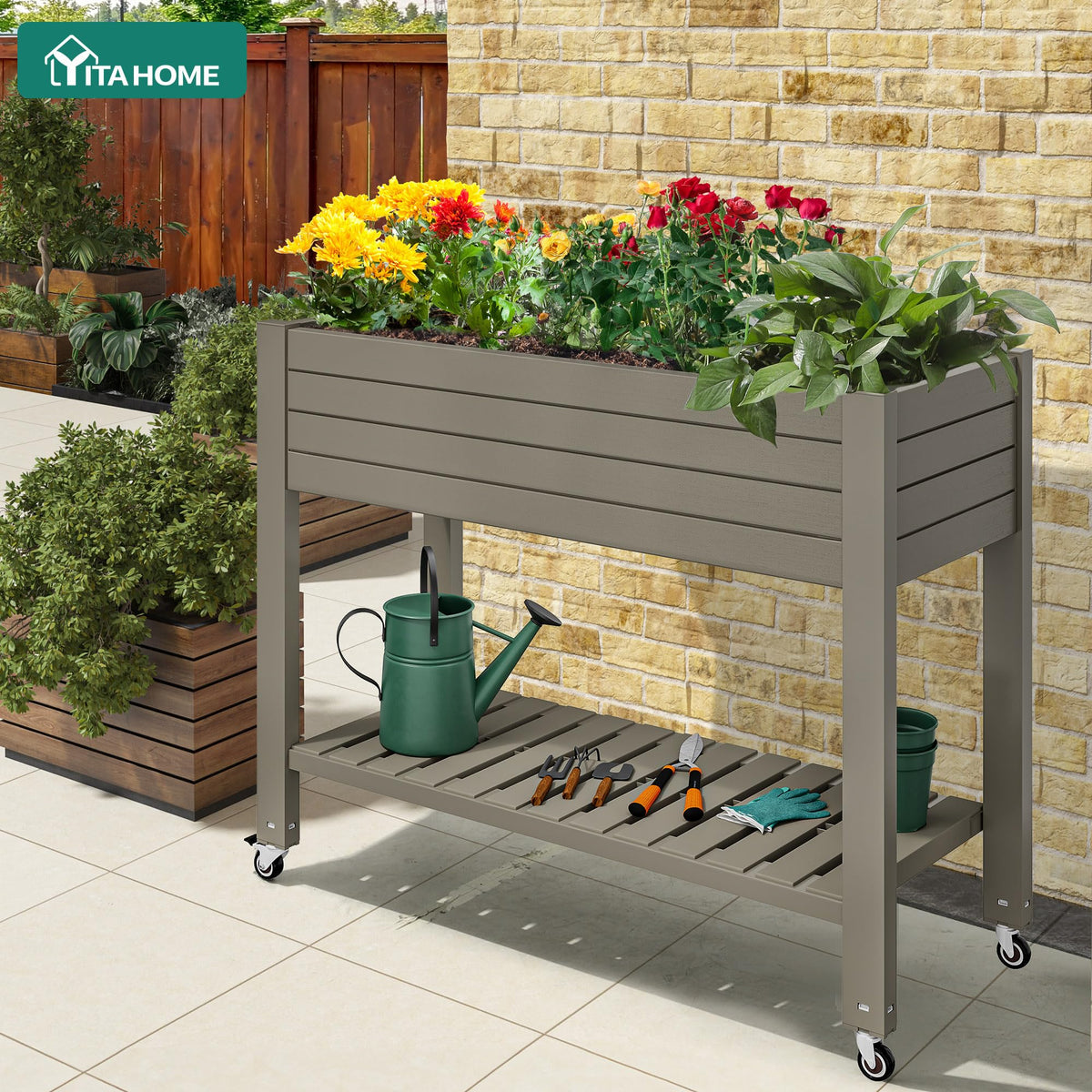 YITAHOME large planting area with 21-gallon soil capacity