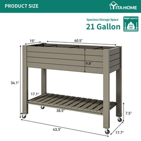 YITAHOME lower storage shelf keeps tools and pots within reach