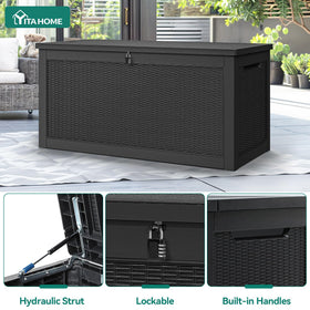 YITAHOME lid in action with smooth hydraulic opening for safe use.