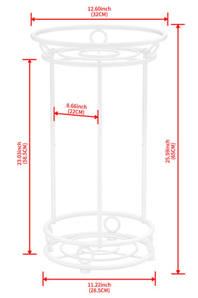 YIUKEA balcony-appropriate white stand elevates pots for better sun exposure.