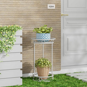 YIUKEA indoor-outdoor plant stand suitable for balcony, patio, or living spaces.