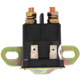 YIXIN 12V solenoid relay close-up, rugged build for durable mower electrical switching.
