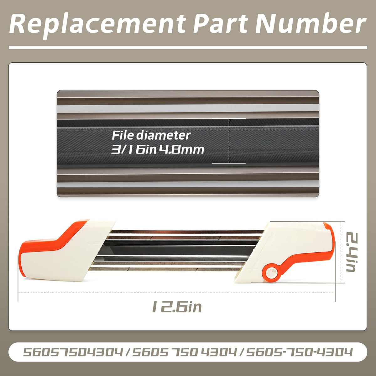 YIYANTO 3-16-inch filing diameter ensures consistent edge restoration
