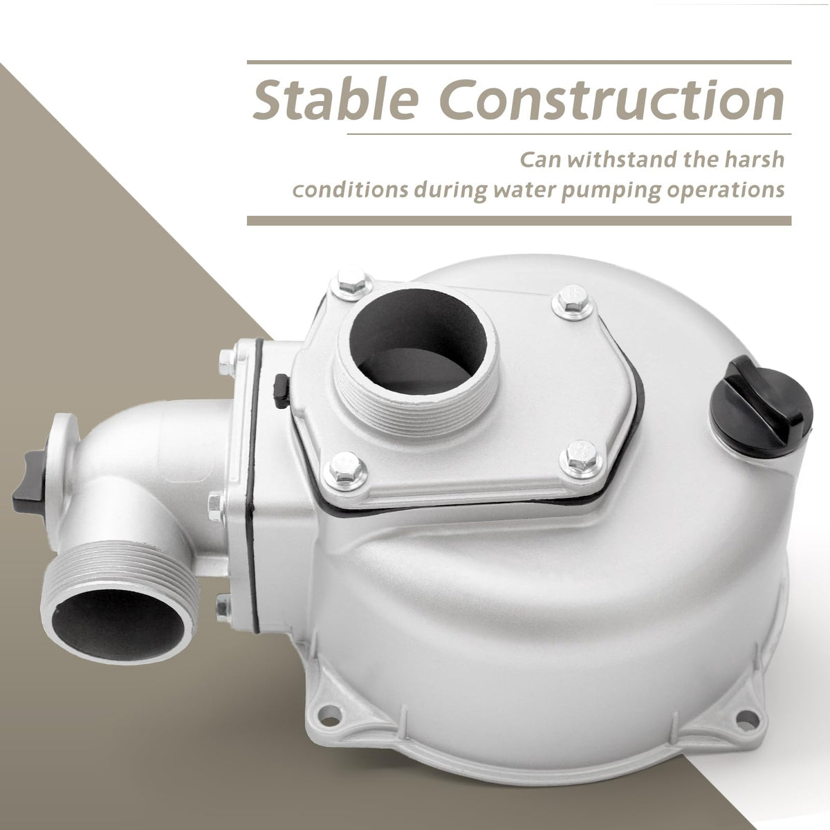 YIYANTO direct replacement fit matches existing mounting points on 2 inch pumps.