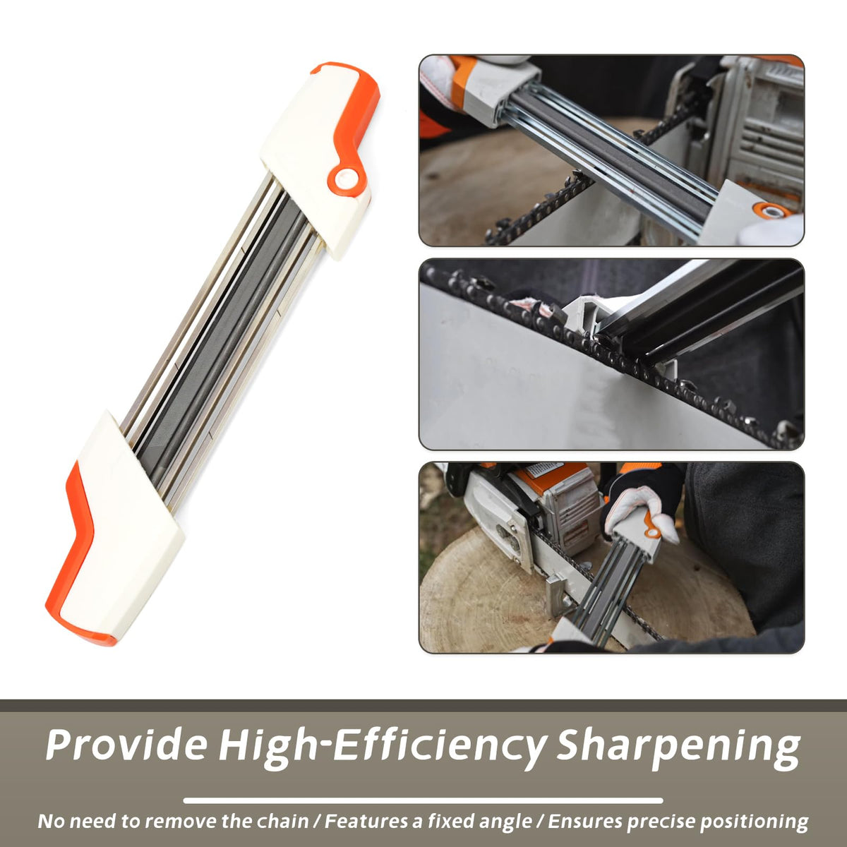 YIYANTO non-slip ergonomic grip provides secure sharpening in outdoor conditions