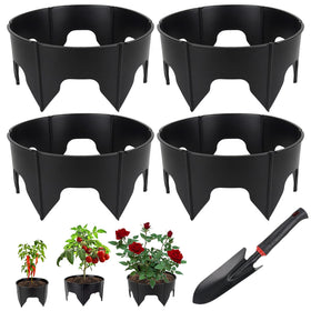 YIYIREA black border rings suit trees, roses, shrubs, and vegetables