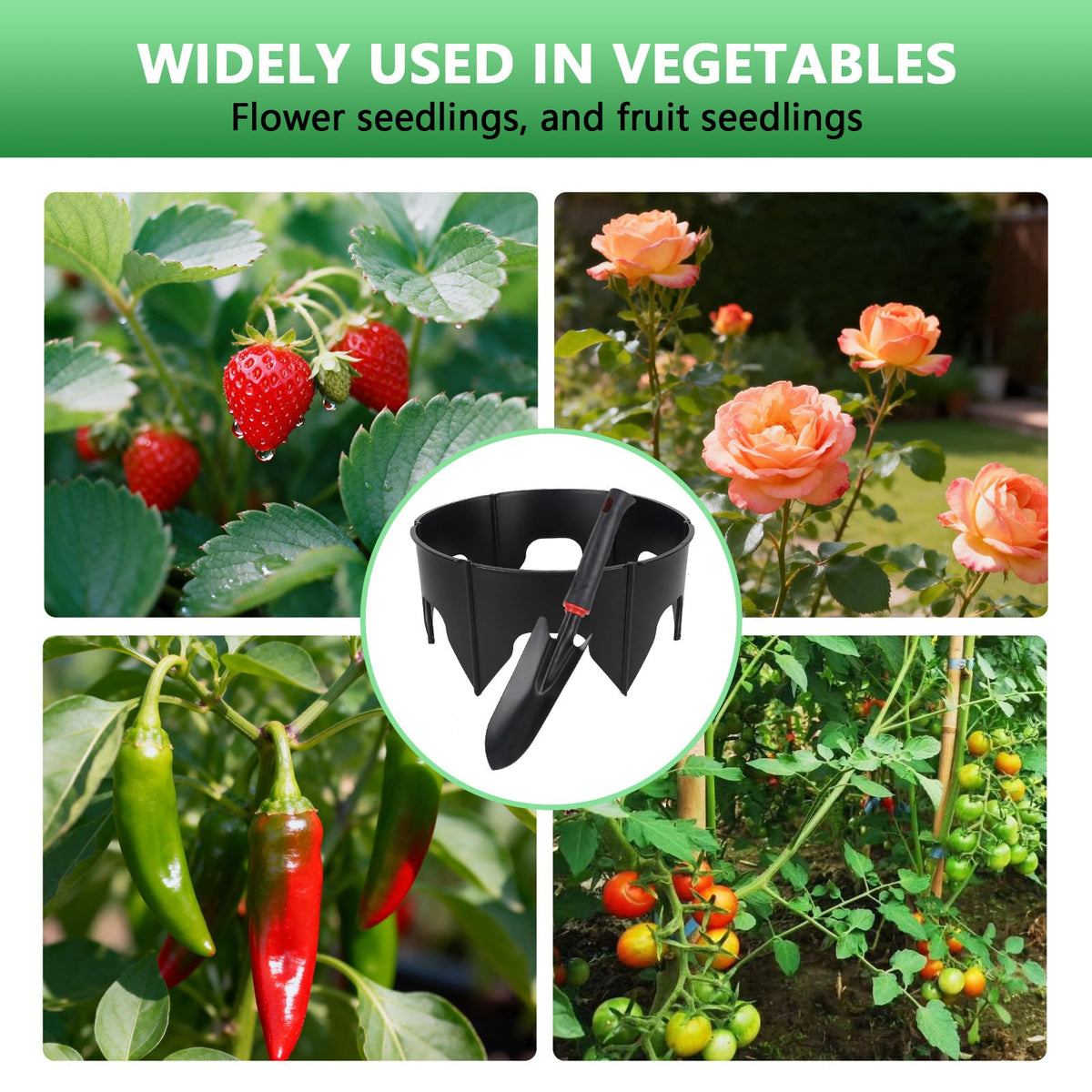 YIYIREA circular rings around vegetables help protect soil and root zone