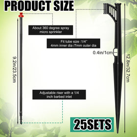 Yiyiring 360-degree sprayer stake provides full coverage for rows and pots