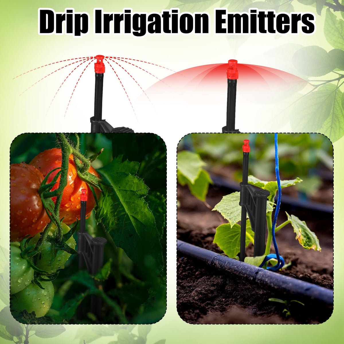 Yiyiring 6-foot radius stake reaches distant plants for efficient watering