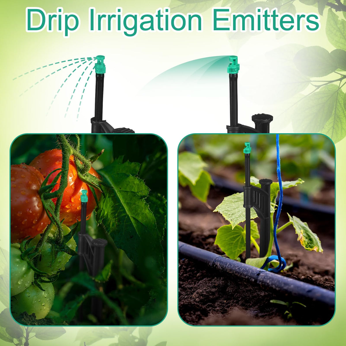 Yiyiring garden watering coverage demonstrated for beds and lawns