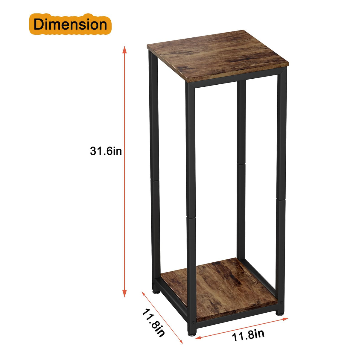 YIZAIJIA plant stand two tiers for balanced plant display and sun exposure.