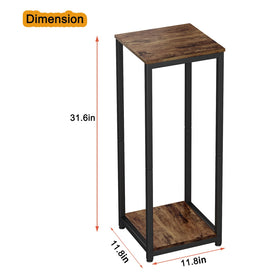 YIZAIJIA plant stand two tiers for balanced plant display and sun exposure.