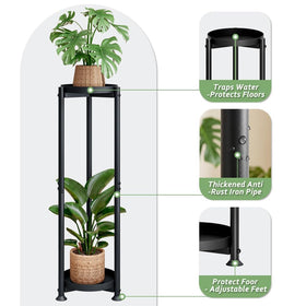 YIZAIJIA stand features large feet for stable placement on varied floors