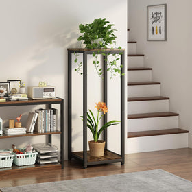 YIZAIJIA plant stand top view showcasing modern metal design.