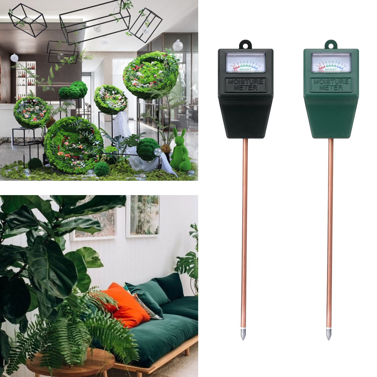 Yizerel soil tester for garden use; test soil, not water.