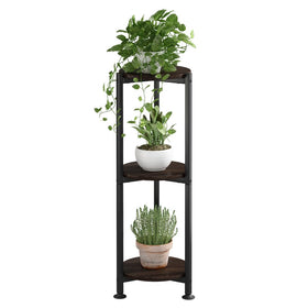 YIZAIJIA plant stand in living room corner displays greenery and saves space