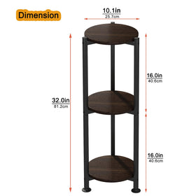 YIZAIJIA plant stand’s metal frame and MDF shelf ensure sturdy display