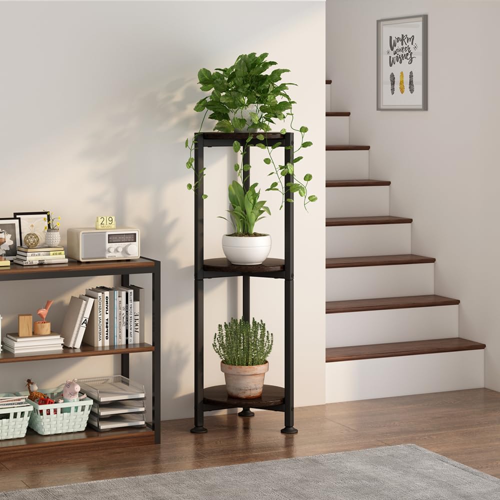 YIZAIJIA plant stand supports various pots for versatile greenery arrangements