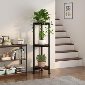 YIZAIJIA plant stand supports various pots for versatile greenery arrangements