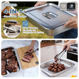 YJHOLE BBQ gift set offers a complete grilling carry system