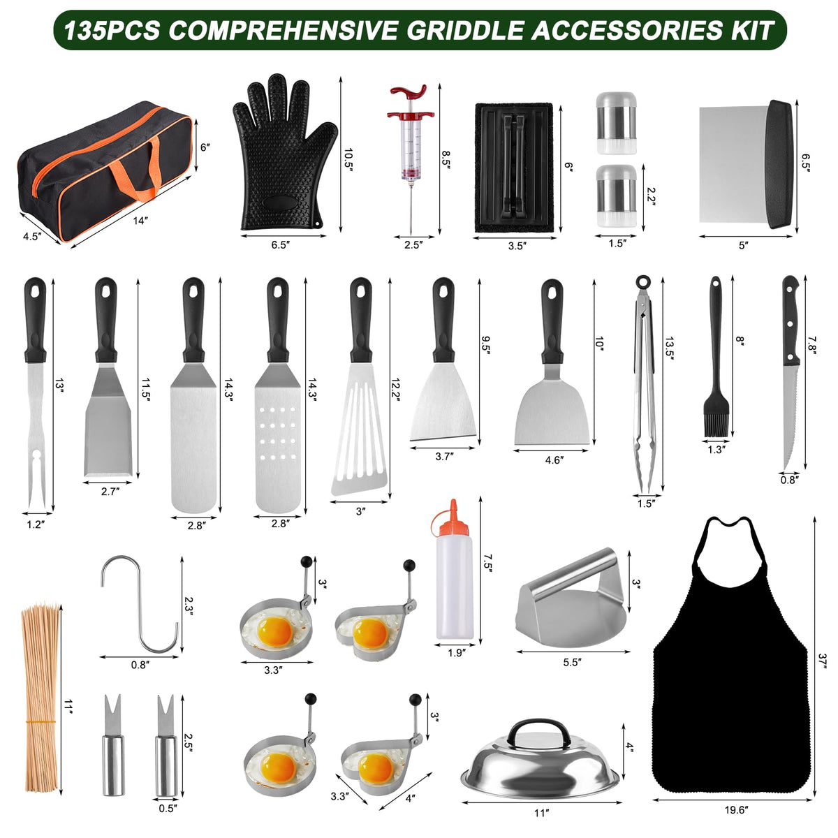 YJHOLE short griddle spatula for close control and easy maneuvering on busy grills.