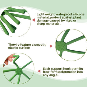 YjiaYjiaY monstera stem support silicone plant stake, lightweight and unobtrusive