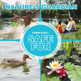 YJOJZR improves water clarity and reduces odors in ponds.