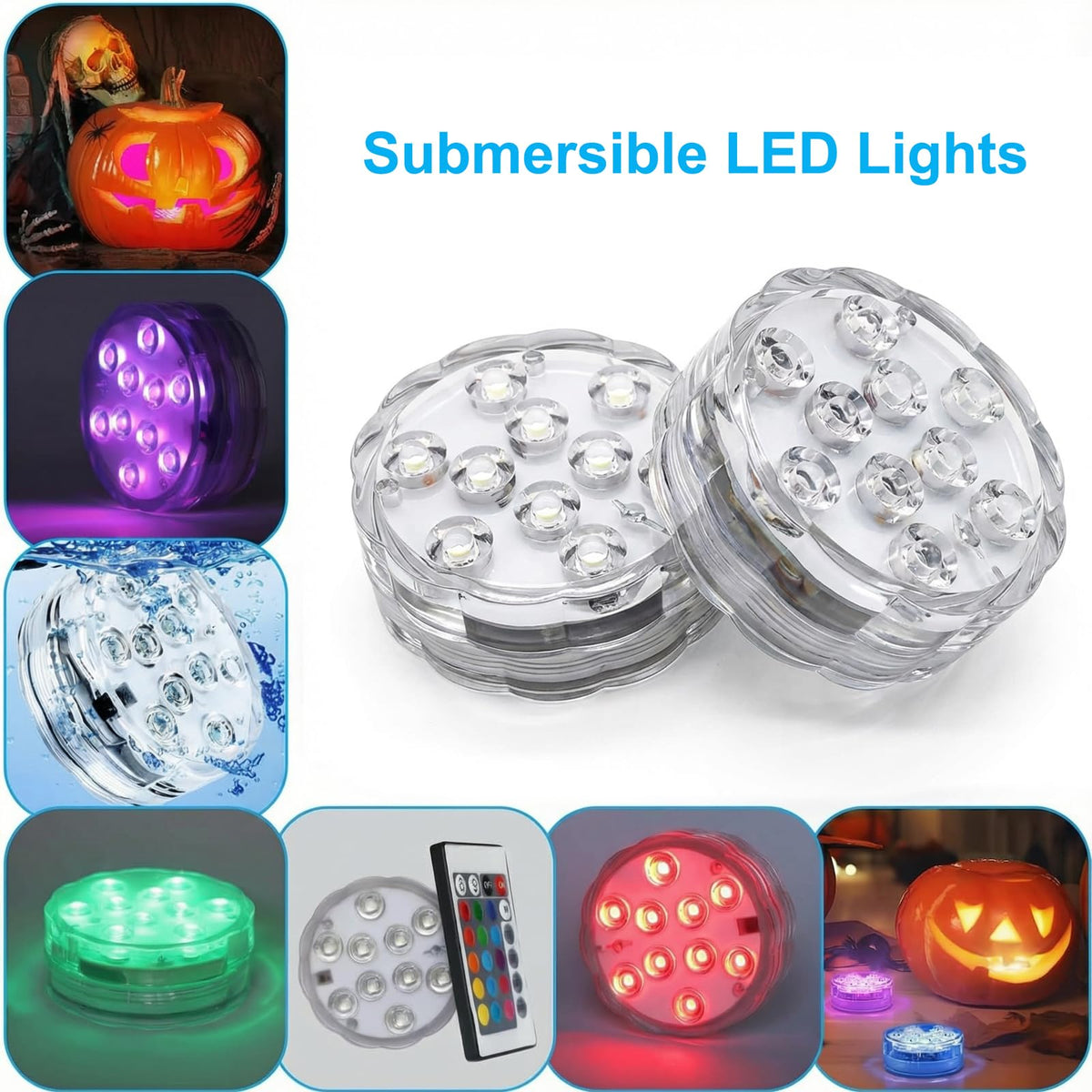 YKOEX LED puck light remote control for easy color and mode changes