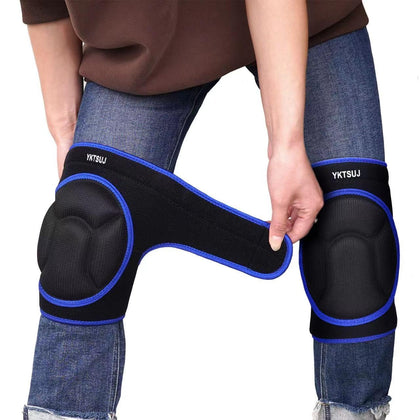 YKTSUJ knee pad with comfortable strap for cushioned kneeling while gardening