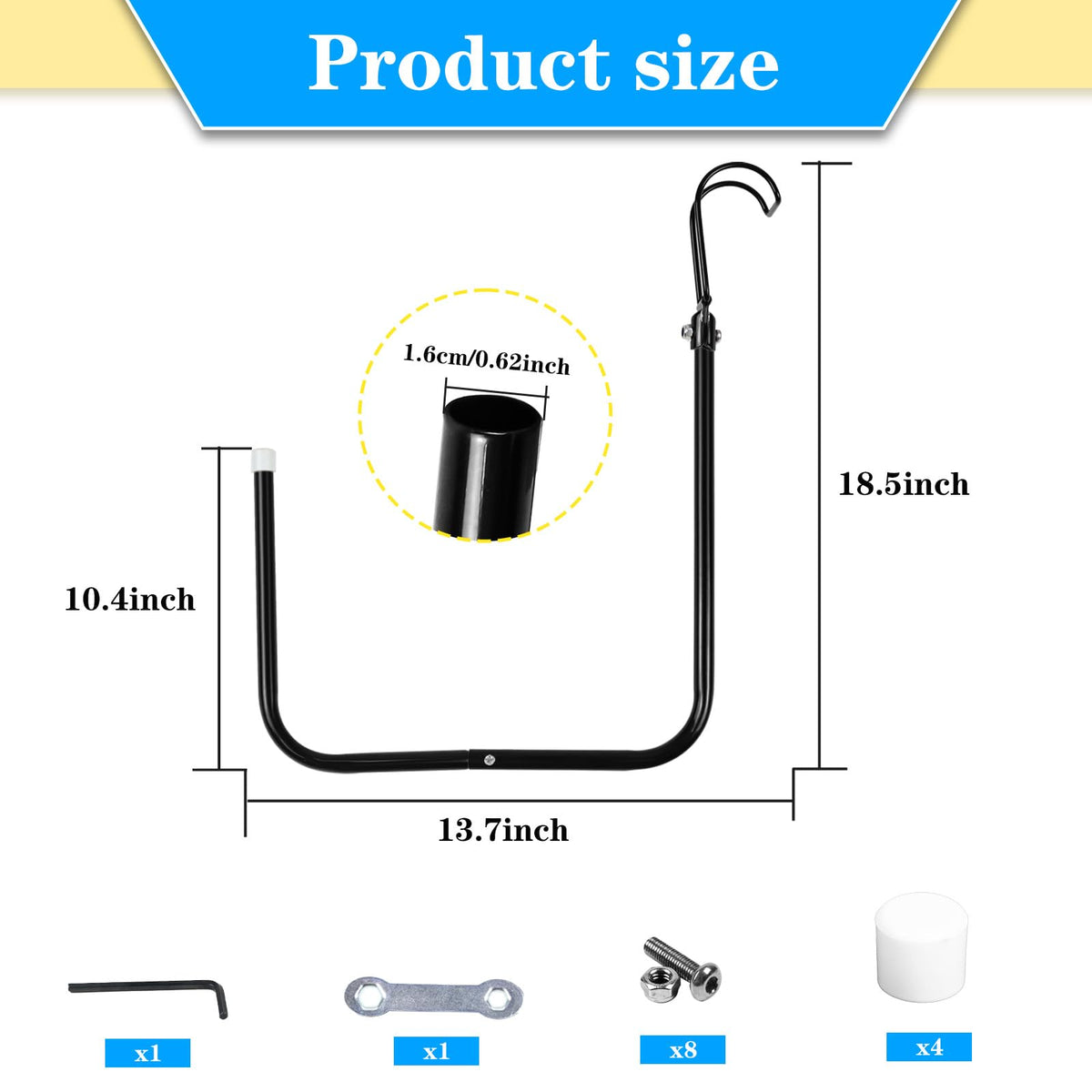 YLSAZL adjustable-angle pool holder adapts to various pool frames
