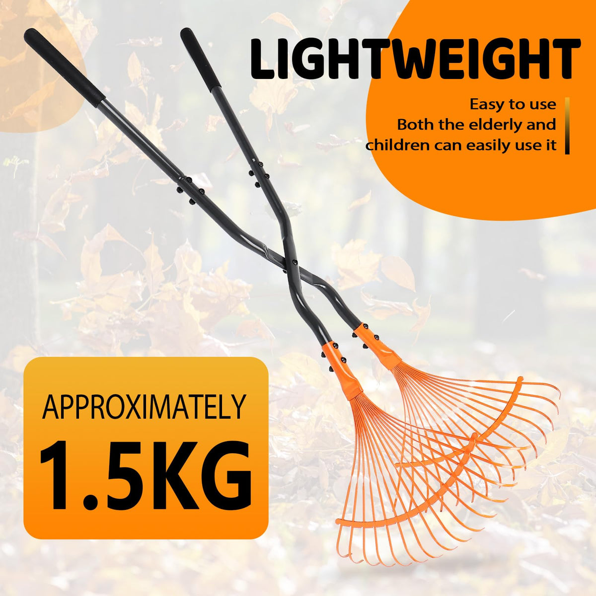YLSAZL multipurpose yard-cleanup tool for leaves and debris.