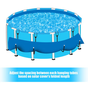 YLSAZL no-drill install pool cover holder simplifies mounting