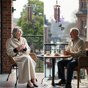 YLYYCC outdoor-friendly wind chime for year-round garden memories.