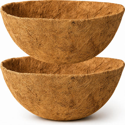YM 20in round coco liner package contents: ready-to-use insert for easy planter setup.