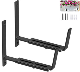 Y&M 2-pack adjustable planter brackets with base adjustment for 6–12.5 inch pots.