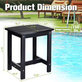 Y&M Adirondack small table with compact design ideal for balconies.