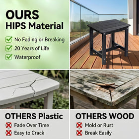 Y&M compact side table ideal for coffee, magazines, and desserts.