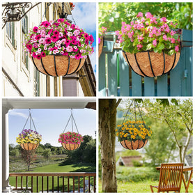 YM eco-friendly round planter liner preserves moisture for plants.