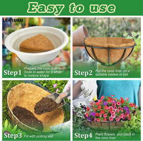 YM optimal drainage aeration supports root health in hanging baskets.