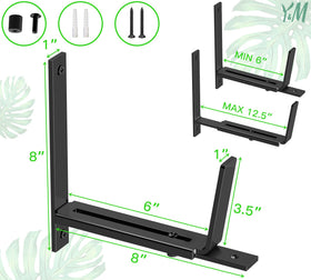 Y&M powder-coated finish on brackets demonstrates rust resistance and weather durability