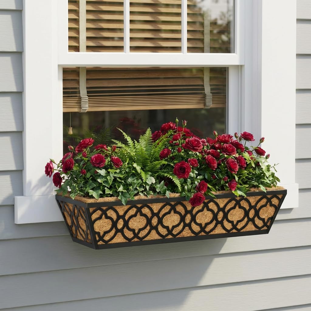 Y&M weather-resistant planter box designed for herbs, flowers, and small vegetables