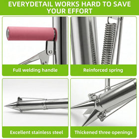 Ymachray Bulb Planter features 304 stainless steel construction for durability.