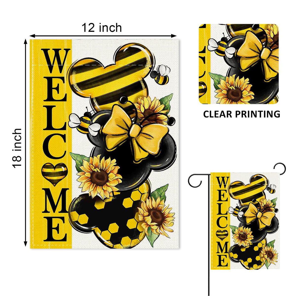 YMCAFZ double-sided garden flag offers visibility from both sides